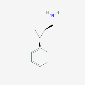 molecular formula C10H13N B13593895 [(1R,2R)-2-phenylcyclopropyl]methanamine 