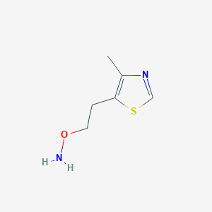 molecular formula C6H10N2OS B13593934 o-(2-(4-Methylthiazol-5-yl)ethyl)hydroxylamine 