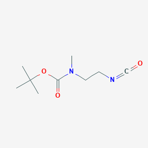 molecular formula C9H16N2O3 B13593989 tert-butylN-(2-isocyanatoethyl)-N-methylcarbamate 