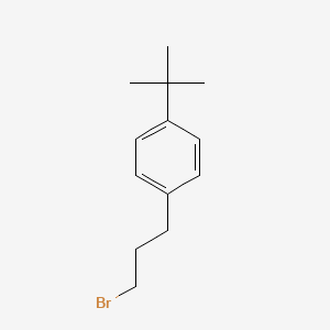 molecular formula C13H19Br B13593999 1-(3-Bromopropyl)-4-(tert-butyl)benzene 