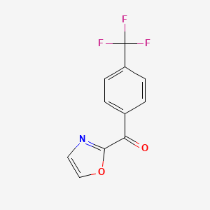 molecular formula C11H6F3NO2 B1359400 2-(4-三氟甲基苯甲酰)噁唑 CAS No. 898759-66-5