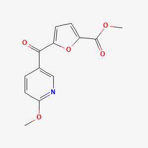 molecular formula C13H11NO5 B1359403 Methyl 5-(6-methoxypyridine-3-carbonyl)furan-2-carboxylate CAS No. 898786-26-0