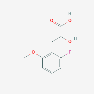 molecular formula C10H11FO4 B13594050 3-(2-Fluoro-6-methoxyphenyl)-2-hydroxypropanoic acid 