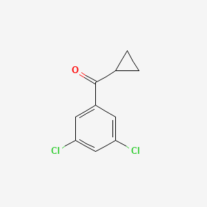 B1359418 Cyclopropyl 3,5-dichlorophenyl ketone CAS No. 898790-30-2