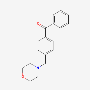 molecular formula C18H19NO2 B1359419 4-(吗啉甲基)二苯甲酮 CAS No. 789427-08-3