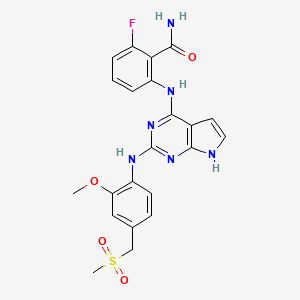 molecular formula C22H21FN6O4S B1359427 C.I. Pigment Yellow 115 CAS No. 68814-04-0