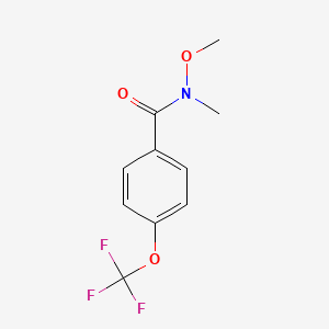 molecular formula C10H10F3NO3 B1359428 N-甲氧基-N-甲基-4-(三氟甲氧基)苯甲酰胺 CAS No. 897656-36-9