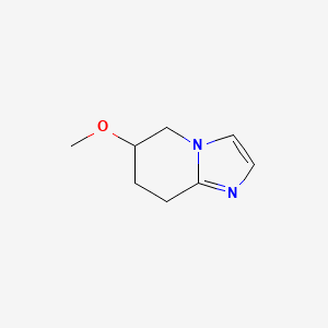 molecular formula C8H12N2O B1359440 6-Methoxy-5,6,7,8-tetrahydroimidazo[1,2-a]pyridine CAS No. 1100750-13-7