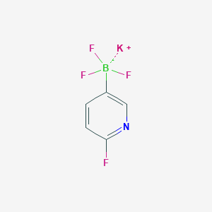 molecular formula C5H3BF4KN B1359445 Potassium trifluoro(6-fluoropyridin-3-yl)borate CAS No. 1111732-94-5
