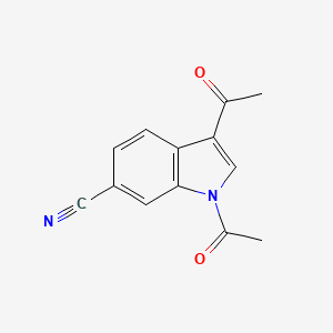 molecular formula C13H10N2O2 B1359453 1,3-diacetyl-1H-indole-6-carbonitrile CAS No. 1091576-28-1