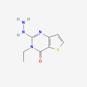 molecular formula C8H10N4OS B1359454 3-ethyl-2-hydrazinothieno[3,2-d]pyrimidin-4(3H)-one CAS No. 1114597-74-8
