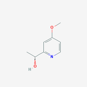 molecular formula C8H11NO2 B13594593 (R)-1-(4-Methoxypyridin-2-yl)ethan-1-ol 