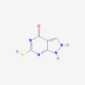 molecular formula C5H4N4OS B013595 6-Mercapto-1H-pyrazolo[3,4-D]pyrimidin-4-OL CAS No. 24521-76-4