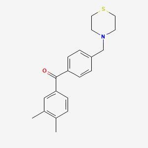 3,4-dimethyl-4'-thiomorpholinomethyl benzophenone