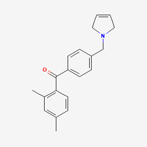 (4-((2,5-Dihydro-1H-pyrrol-1-yl)methyl)phenyl)(2,4-dimethylphenyl)methanone