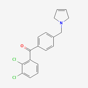 (2,3-Dichlorophenyl)(4-((2,5-dihydro-1H-pyrrol-1-yl)methyl)phenyl)methanone