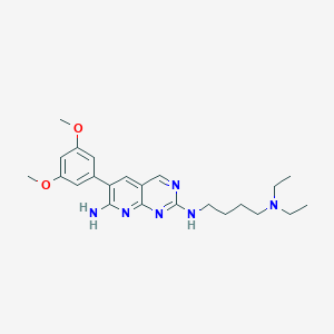 molecular formula C23H32N6O2 B135953 N2-[4-(Diethylamino)butyl]-6-(3,5-dimethoxyphenyl)-pyrido[2,3-d]pyrimidine-2,7-diamine CAS No. 862370-79-4