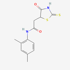 molecular formula C13H14N2O2S2 B1359546 N-(2,4-dimethylphenyl)-2-(2-mercapto-4-oxo-4,5-dihydro-1,3-thiazol-5-yl)acetamide CAS No. 1142200-35-8