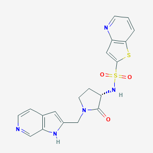 molecular formula C19H17N5O3S2 B135955 rpr208707 CAS No. 14364-09-1