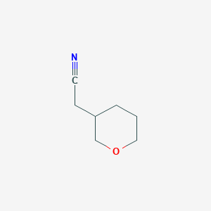 molecular formula C7H11NO B1359570 tetrahydro-2H-pyran-3-ylacetonitrile CAS No. 885271-49-8