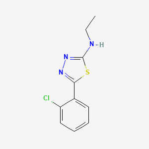 molecular formula C10H10ClN3S B1359572 5-(2-chlorophenyl)-N-ethyl-1,3,4-thiadiazol-2-amine CAS No. 35313-93-0