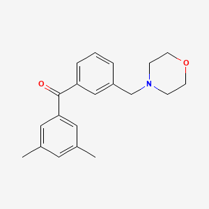 molecular formula C20H23NO2 B1359595 3,5-Dimethyl-3'-morpholinomethyl benzophenone CAS No. 898791-77-0