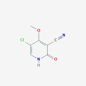 molecular formula C7H5ClN2O2 B135962 5-Chloro-4-methoxy-2-oxo-1,2-dihydropyridine-3-carbonitrile CAS No. 147619-40-7