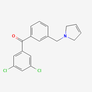 (3,5-Dichlorophenyl)(3-((2,5-dihydro-1H-pyrrol-1-yl)methyl)phenyl)methanone