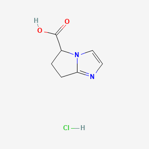 molecular formula C7H9ClN2O2 B13596719 5H,6H,7H-pyrrolo[1,2-a]imidazole-5-carboxylicacidhydrochloride CAS No. 2803856-10-0