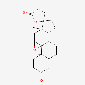 molecular formula C22H28O4 B1359675 Pregn-4ene 11A-epoxylactone deriv 