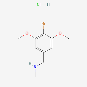 molecular formula C10H15BrClNO2 B13596789 [(4-Bromo-3,5-dimethoxyphenyl)methyl](methyl)aminehydrochloride 