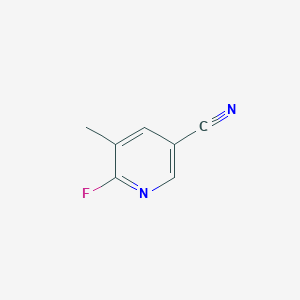 molecular formula C7H5FN2 B1359679 5-Cyano-2-fluoro-3-picoline CAS No. 261625-67-6