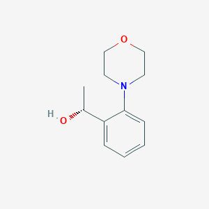 molecular formula C12H17NO2 B13596845 (R)-1-(2-Morpholinophenyl)ethan-1-ol 