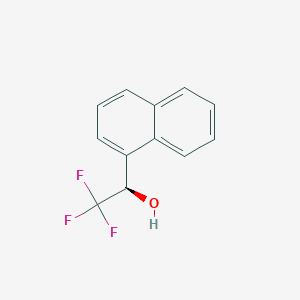 molecular formula C12H9F3O B13596863 (I+/-R)-I+/--(Trifluoromethyl)-1-naphthalenemethanol CAS No. 22038-90-0