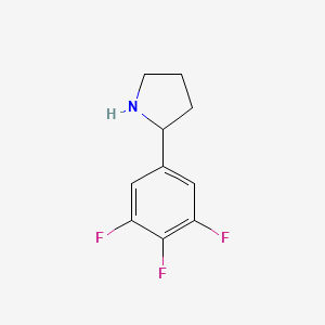 molecular formula C10H10F3N B13596956 2-(3,4,5-Trifluorophenyl)pyrrolidine 