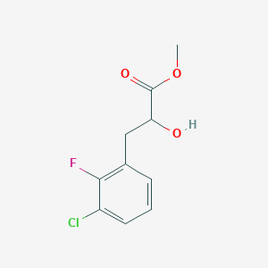 molecular formula C10H10ClFO3 B13596980 Methyl 3-(3-chloro-2-fluorophenyl)-2-hydroxypropanoate 