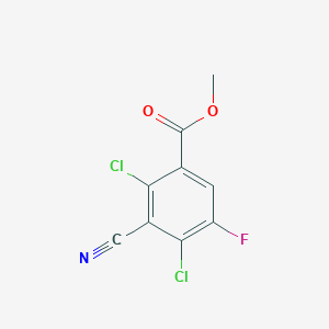 molecular formula C9H4Cl2FNO2 B1359708 Methyl 2,4-dichloro-3-cyano-5-fluorobenzoate CAS No. 220035-64-3