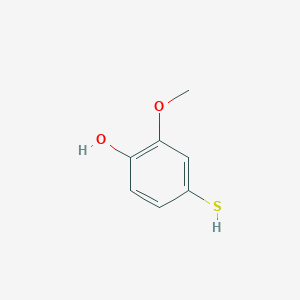 molecular formula C7H8O2S B13597085 2-Methoxy-4-sulfanylphenol CAS No. 69845-05-2