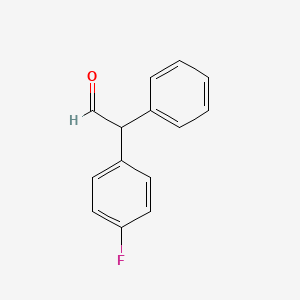 molecular formula C14H11FO B1359718 2-(4-Fluorophenyl)-2-phenylacetaldehyde 