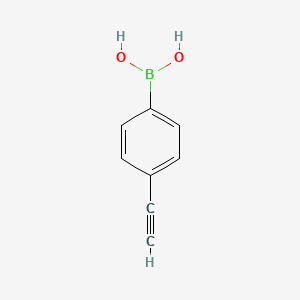 molecular formula C8H7BO2 B1359719 (4-Ethynylphenyl)boronic acid CAS No. 263368-72-5