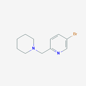 5-Bromo-2-(piperidin-1-ylmethyl)pyridine