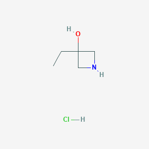 molecular formula C5H12ClNO B1359736 3-Ethylazetidin-3-ol hydrochloride CAS No. 935668-00-1