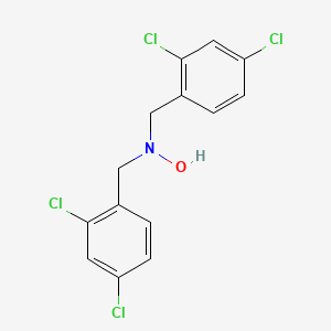 molecular formula C14H11Cl4NO B1359741 N,N-Bis(2,4-dichlorobenzyl)hydroxylamine CAS No. 51850-95-4