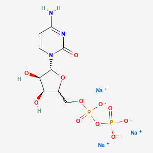 molecular formula C9H12N3Na3O11P2 B1359748 Trisodium cytidine 5'-diphosphate CAS No. 34393-59-4