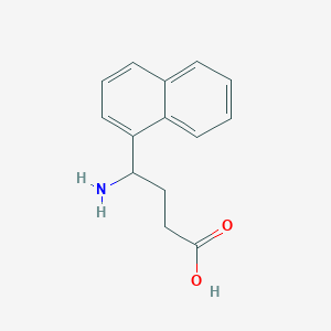 molecular formula C14H15NO2 B13597592 4-Amino-4-(naphthalen-1-yl)butanoic acid 