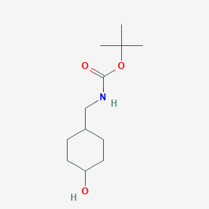 molecular formula C12H23NO3 B1359763 trans-n-boc-4-aminomethyl-cyclohexanol CAS No. 1021919-45-8