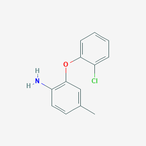 molecular formula C13H12ClNO B1359767 2-(2-氯苯氧基)-4-甲基苯胺 CAS No. 946728-82-1