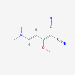 molecular formula C9H11N3O B135978 2-(3-(Dimethylamino)-1-methoxyallylidene)malononitrile CAS No. 95689-38-6
