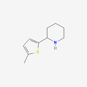 molecular formula C10H15NS B13597866 2-(5-Methylthiophen-2-yl)piperidine 