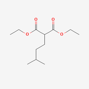 molecular formula C12H22O4 B1359793 DIETHYL ISOAMYLMALONATE CAS No. 5398-08-3